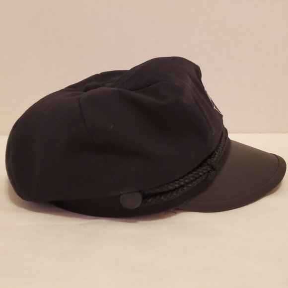 Men's M Harley Davidson Black Cotton/Faux Leather Bar & Shield Captain Hat - Picture 4 of 6
